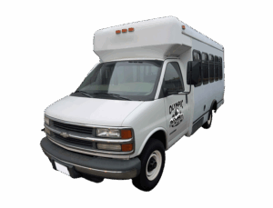 White OCGS passenger van used for mobile grading